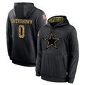 Cooneas D.Cowboys #0 DeMarvion Overshown Player Black Salute to Service Pullover Hoodies Limited Stitched Jerseys