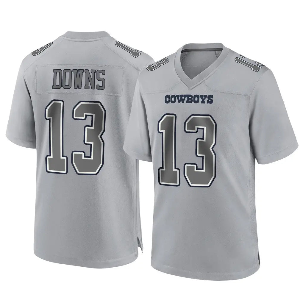Cooneas D.Cowboys #13 Caleb Downs Player Gray Atmosphere Fashion Home Game Stitched Jerseys