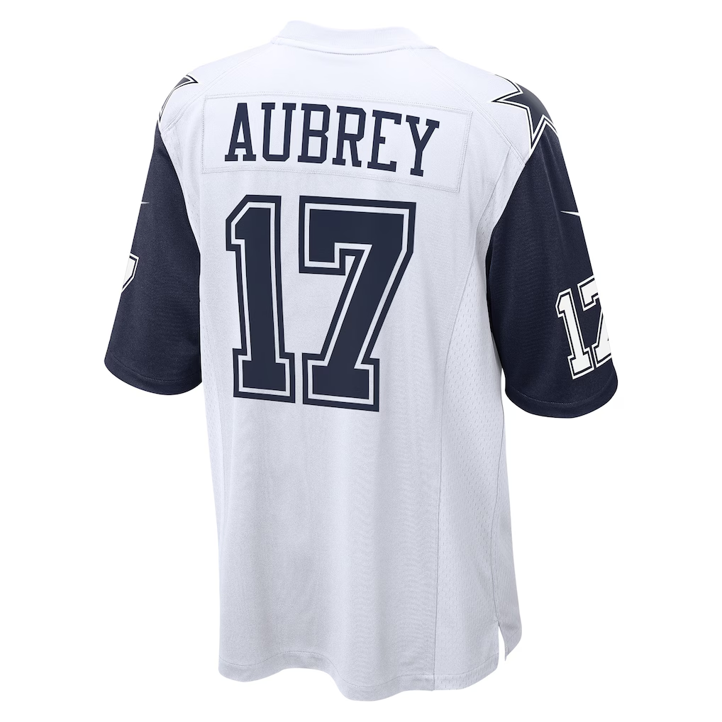 Cooneas D.Cowboys #17 Brandon Aubrey White Alternate Game Team Stitched Jerseys