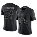 Cooneas D.Cowboys #34 Jalen Thompson Player Black Limited Reflective Home Game Stitched Jerseys