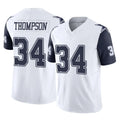Cooneas D.Cowboys #34 Jalen Thompson Player White-Navy Limited Vapor F.U.S.E. Home Game Stitched Jerseys