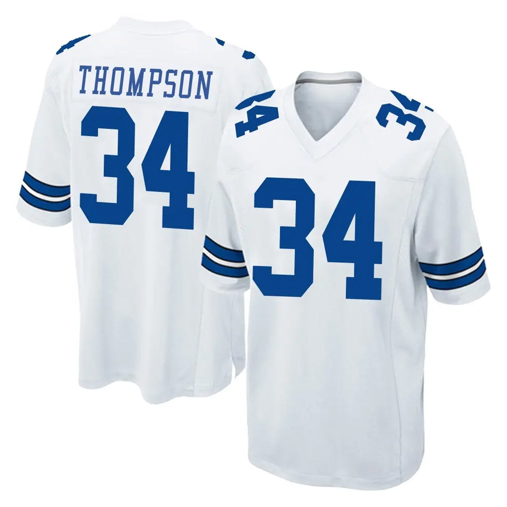 Cooneas D.Cowboys #34 Jalen Thompson Player White Home Game Stitched Jerseys
