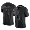 Cooneas D.Cowboys #4 Dak Prescott Player Black Limited Reflective Home Game Stitched Jerseys