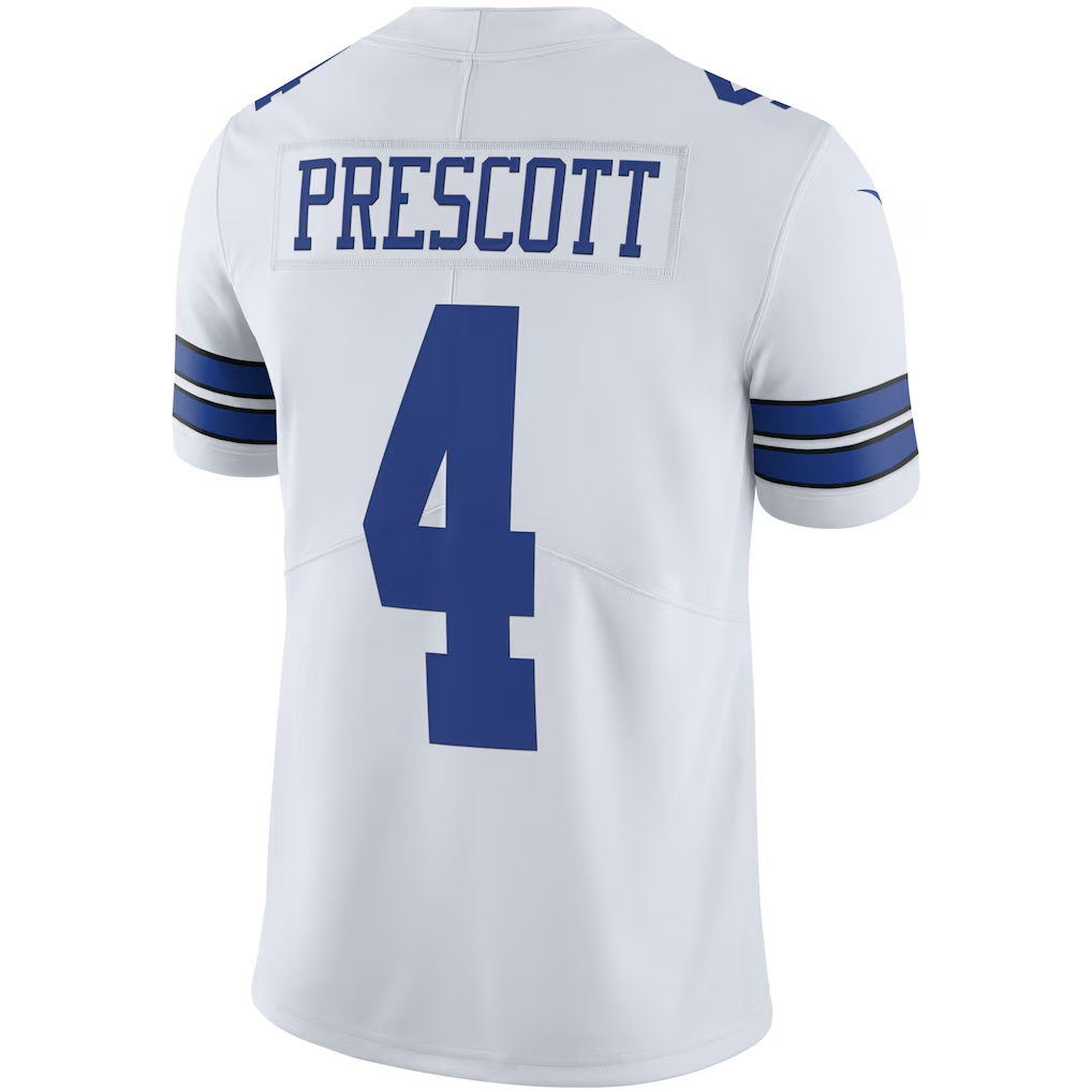 Cooneas D.Cowboys #4 Dak Prescott White Vapor Limited Player Stitched Jerseys