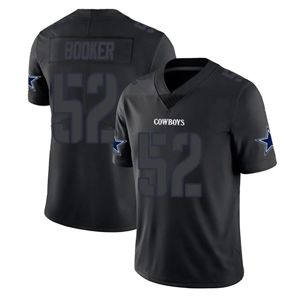 Cooneas D.Cowboys #52 Tyler Booker Player Black Impact Limited Home Game Stitched Jerseys