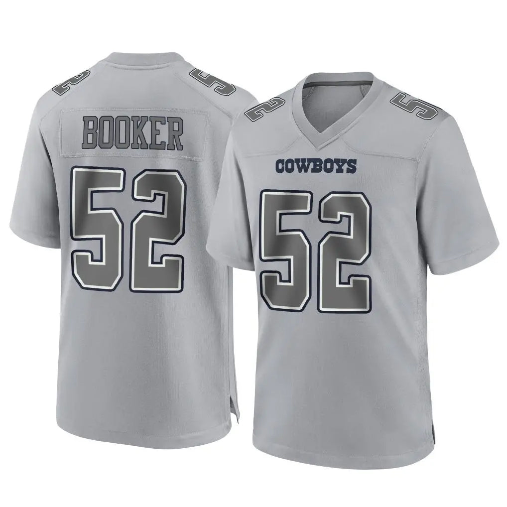 Cooneas D.Cowboys #52 Tyler Booker Player Gray Atmosphere Fashion Home Game Stitched Jerseys