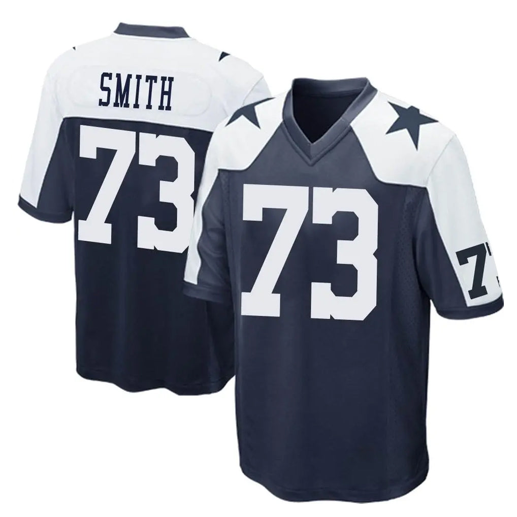 Cooneas D.Cowboys #73 Tyler Smith Player Navy-White Alternate Home Game Stitched Jerseys