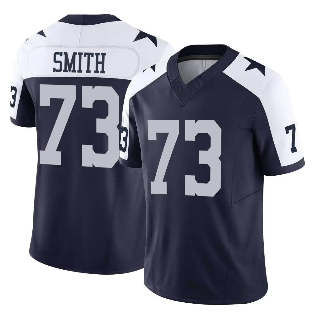 Cooneas D.Cowboys #73 Tyler Smith Player Navy-White Limited Alternate Vapor F.U.S.E. Home Game Stitched Jerseys