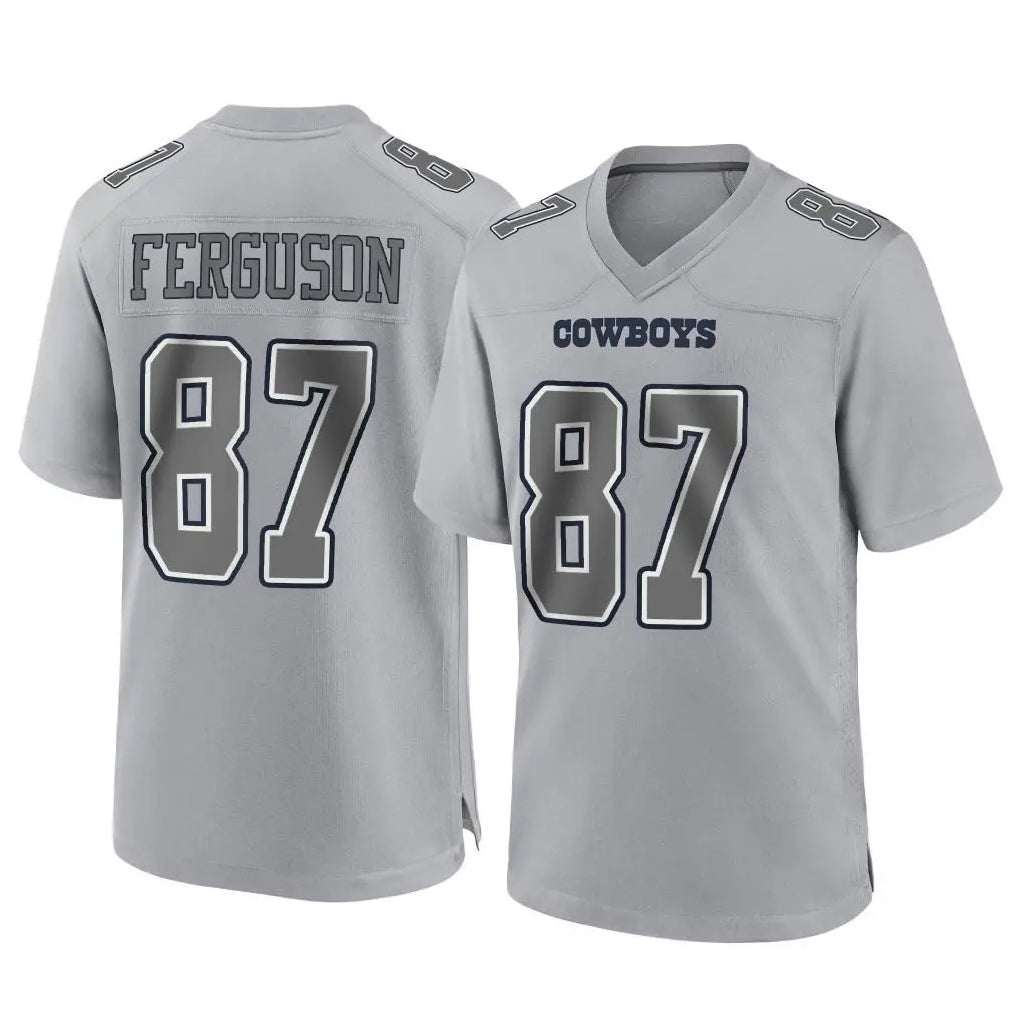Cooneas D.Cowboys #87 Jake Ferguson Player Gray Atmosphere Fashion Home Game Stitched Jerseys