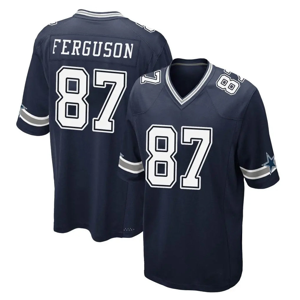 Cooneas D.Cowboys #87 Jake Ferguson Player Navy Home Game Stitched Jerseys