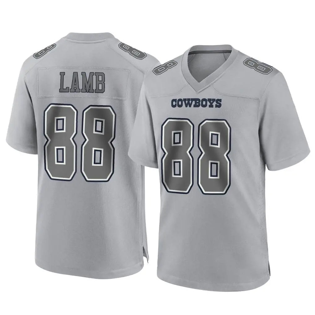 Cooneas D.Cowboys #88 CeeDee Lamb Player Gray Atmosphere Fashion Home Game Stitched Jerseys