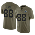 Cooneas D.Cowboys #88 CeeDee Lamb Player Olive Salute to Service Limited Game Stitched Jerseys