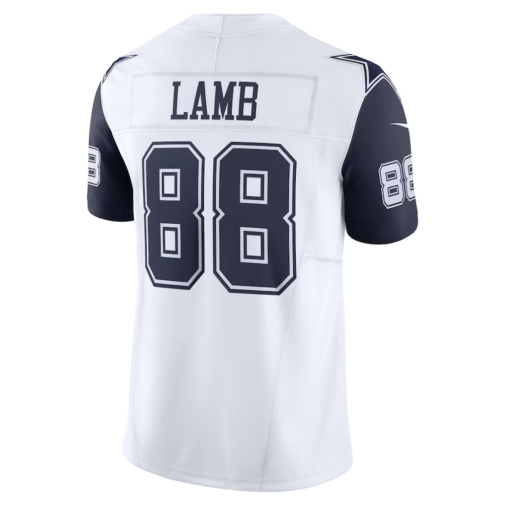 Cooneas D.Cowboys #88 CeeDee Lamb White Vapor F.U.S.E. Limited Stitched Jerseys-1
