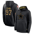 Cooneas D.Cowboys #97 Kenny Clark Player Black Salute to Service Pullover Hoodies Limited Stitched Jerseys