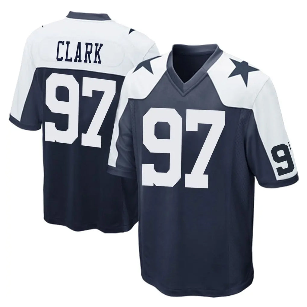 Cooneas D.Cowboys #97 Kenny Clark Player Navy-White Alternate Home Game Stitched Jerseys