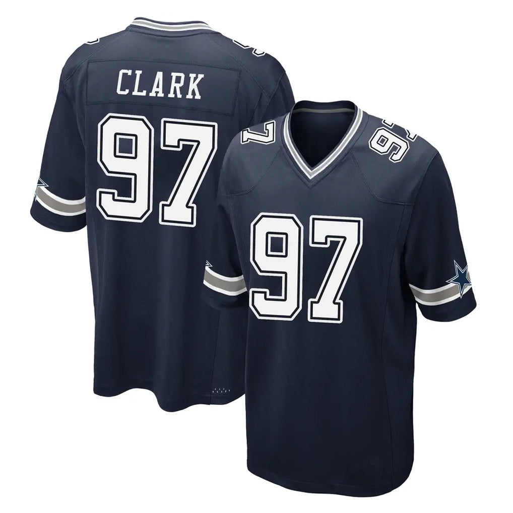 Cooneas D.Cowboys #97 Kenny Clark Player Navy Home Game Stitched Jerseys