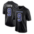 Cooneas D.Cowboys #9 KaVontae Turpin Player Carbon Black Fashion Home Game Stitched Jerseys