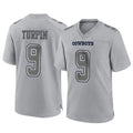 Cooneas D.Cowboys #9 KaVontae Turpin Player Gray Atmosphere Fashion Home Game Stitched Jerseys