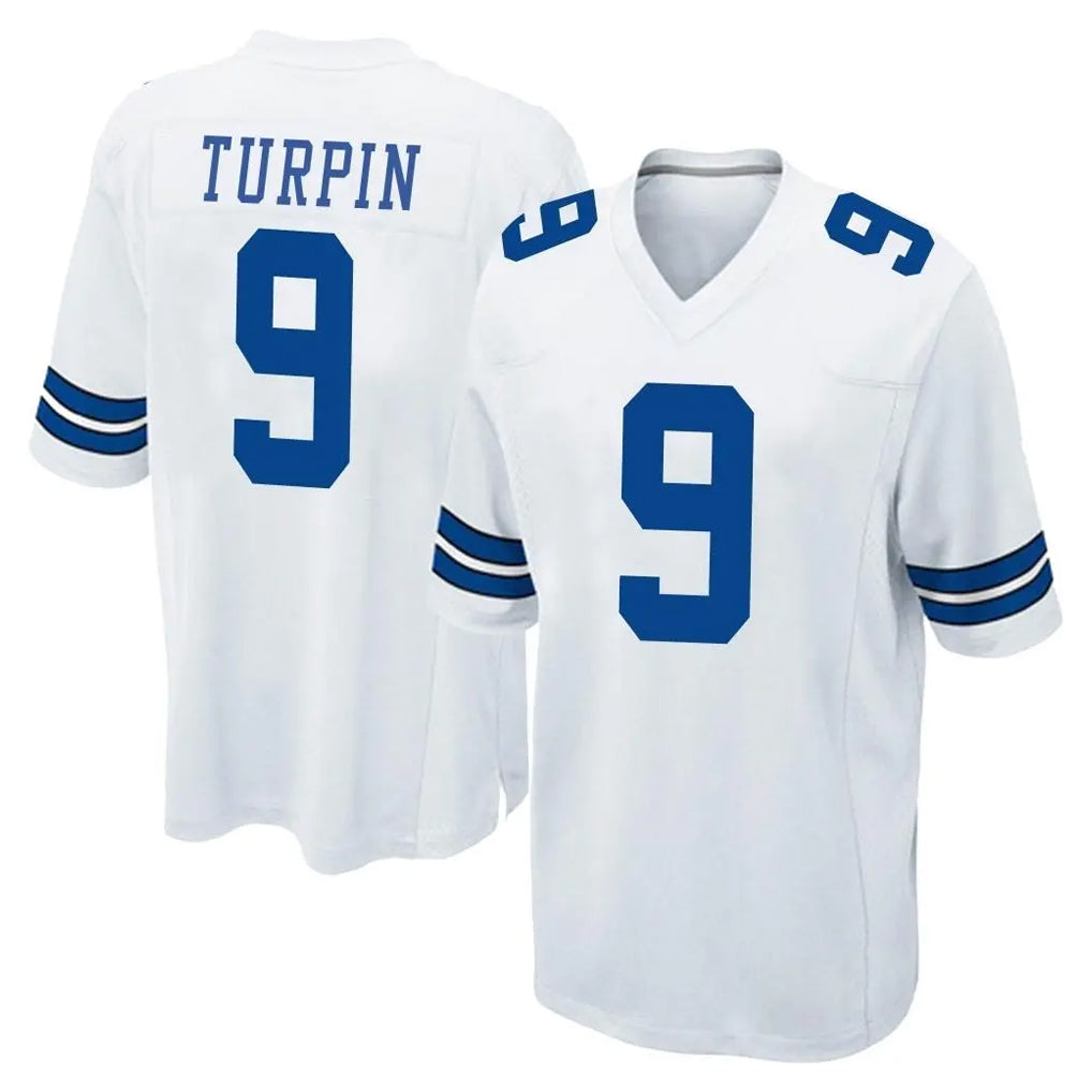 Cooneas D.Cowboys #9 KaVontae Turpin Player White Home Game Stitched Jerseys
