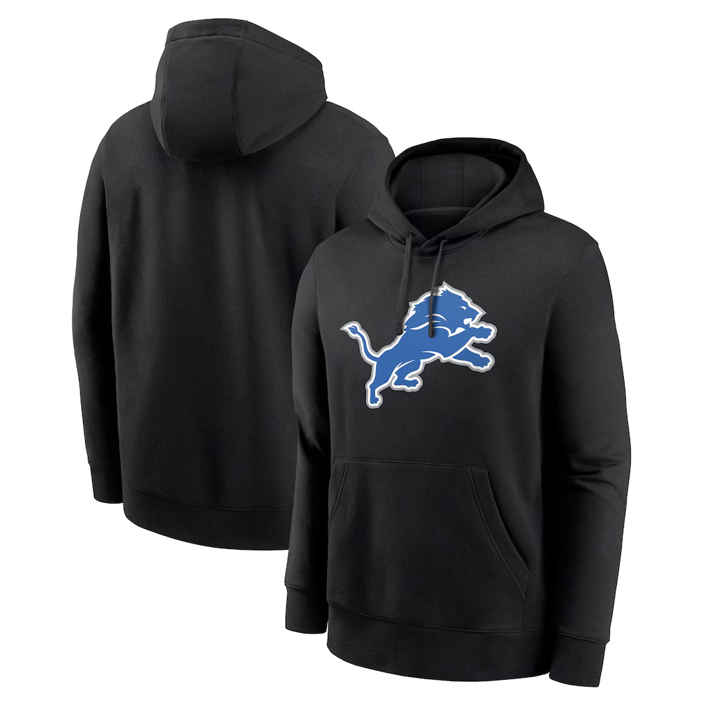 Cooneas D.Lions Black Salute to Service Pullover Hoodies Limited Blank Player Stitched Jerseys