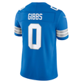 Cooneas D.Lions #0 Jahmyr Gibbs Blue Team Vapor F.U.S.E. Stitched Limited Jerseys