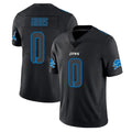 Cooneas D.Lions #0 Jahmyr Gibbs Player Black Impact Limited Home Game Stitched Jerseys