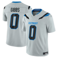 Cooneas D.Lions #0 Jahmyr Gibbs Silver 2026 Rivalries Collection Limited Stitched Jerseys