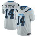 Cooneas D.Lions #14 Amon-Ra St. Brown Silver 2026 Rivalries Collection Limited Stitched Jerseys