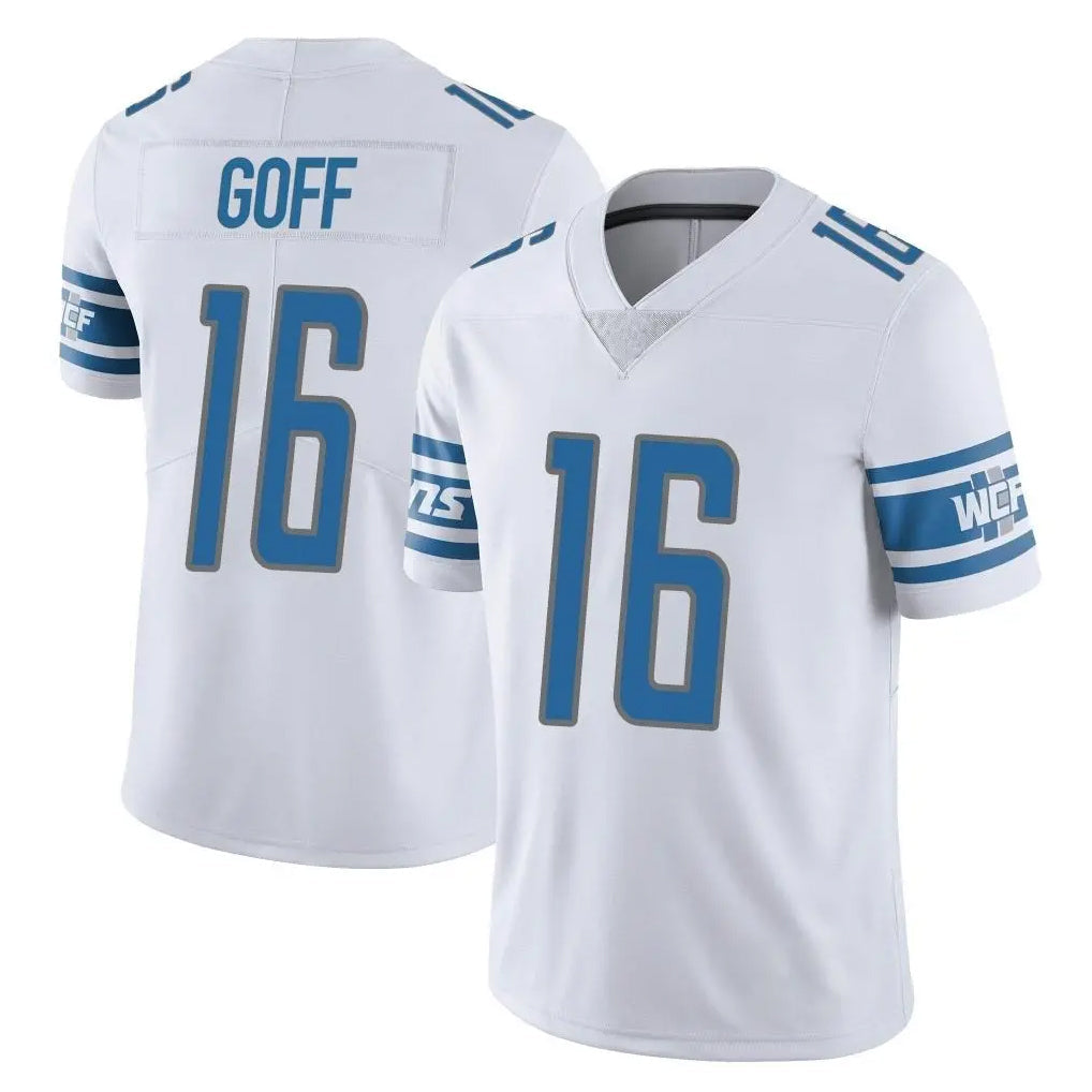 Cooneas D.Lions #16 Jared Goff Player White Limited Vapor Untouchable Home Game Stitched Jerseys