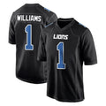 Cooneas D.Lions #1 Jameson Williams Player Black Fashion Home Game Stitched Jerseys
