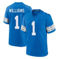 Cooneas D.Lions #1 Jameson Williams Player Blue Alternate Home Game Stitched Jerseys