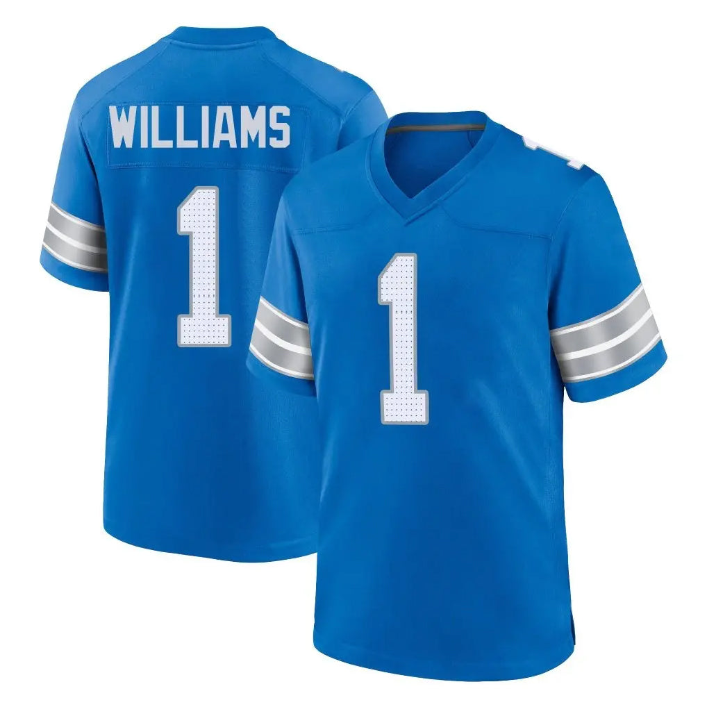 Cooneas D.Lions #1 Jameson Williams Player Blue Alternate Home Game Stitched Jerseys