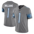 Cooneas D.Lions #1 Jameson Williams Player Gray Vapor Untouchable Limited Home Game Stitched Jerseys