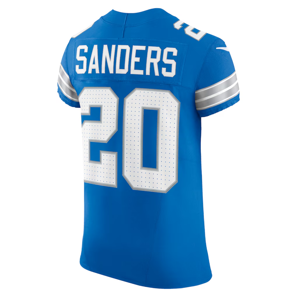Cooneas D.Lions #20 Barry Sanders Blue Team Vapor F.U.S.E. Elite Stitched Jerseys