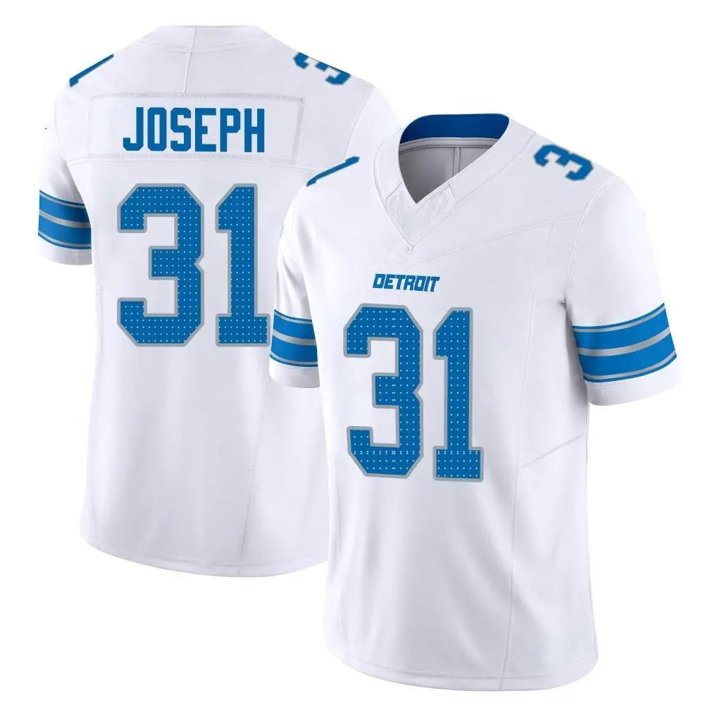Cooneas D.Lions #31 Kerby Joseph Player White Limited Vapor F.U.S.E. Alternate Home Game Stitched Jerseys