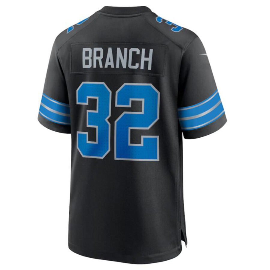 Cooneas D.Lions #32 Brian Branch Black 2nd Alternate Game Jersey American Stitched Jerseys