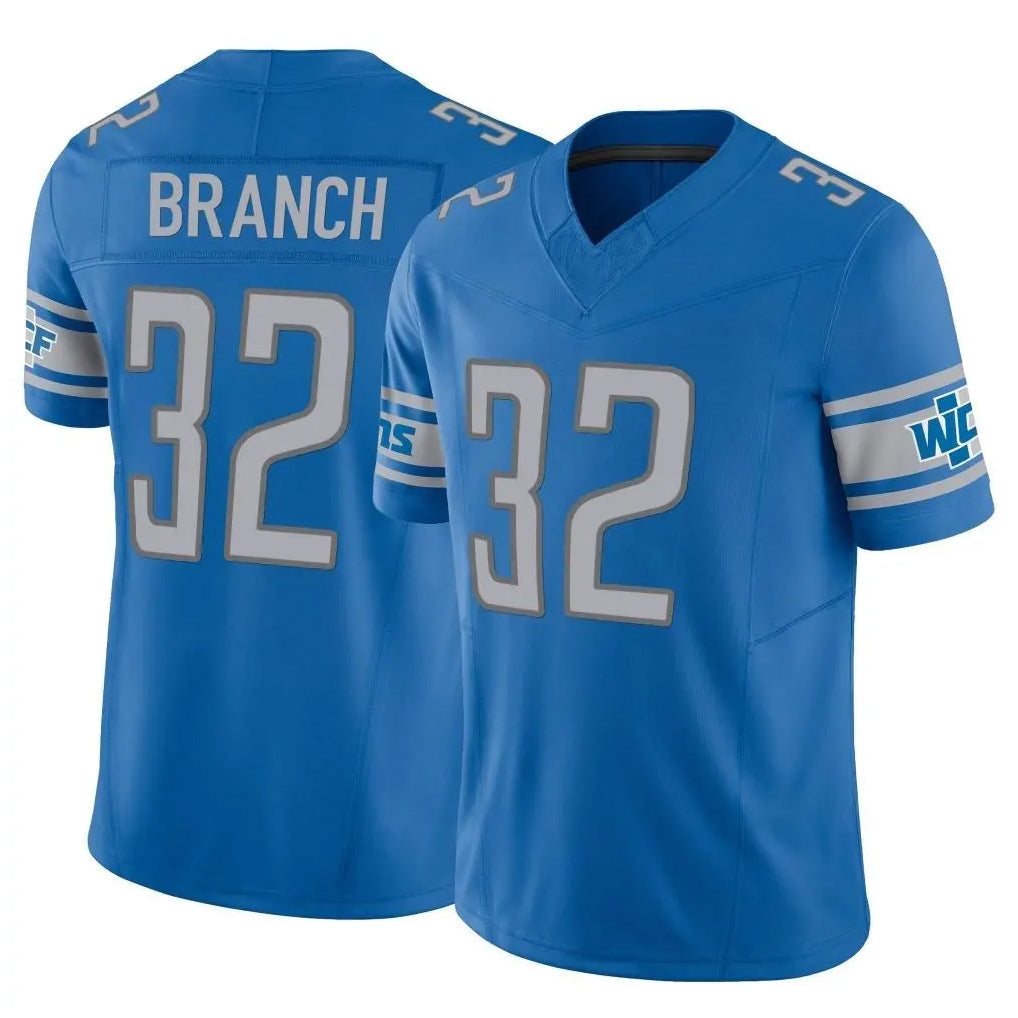 Cooneas D.Lions #32 Brian Branch Player Blue Vapor F.U.S.E. Limited Home Game Stitched Jerseys