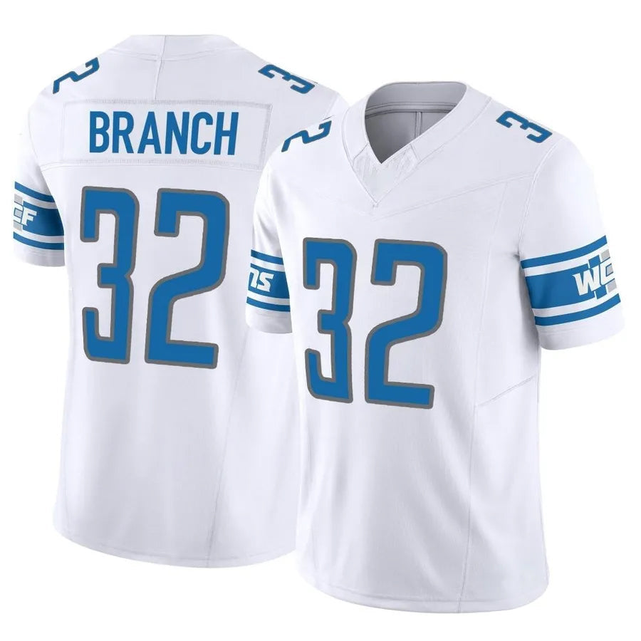 Cooneas D.Lions #32 Brian Branch Player White Vapor F.U.S.E. Limited Game Stitched Jerseys