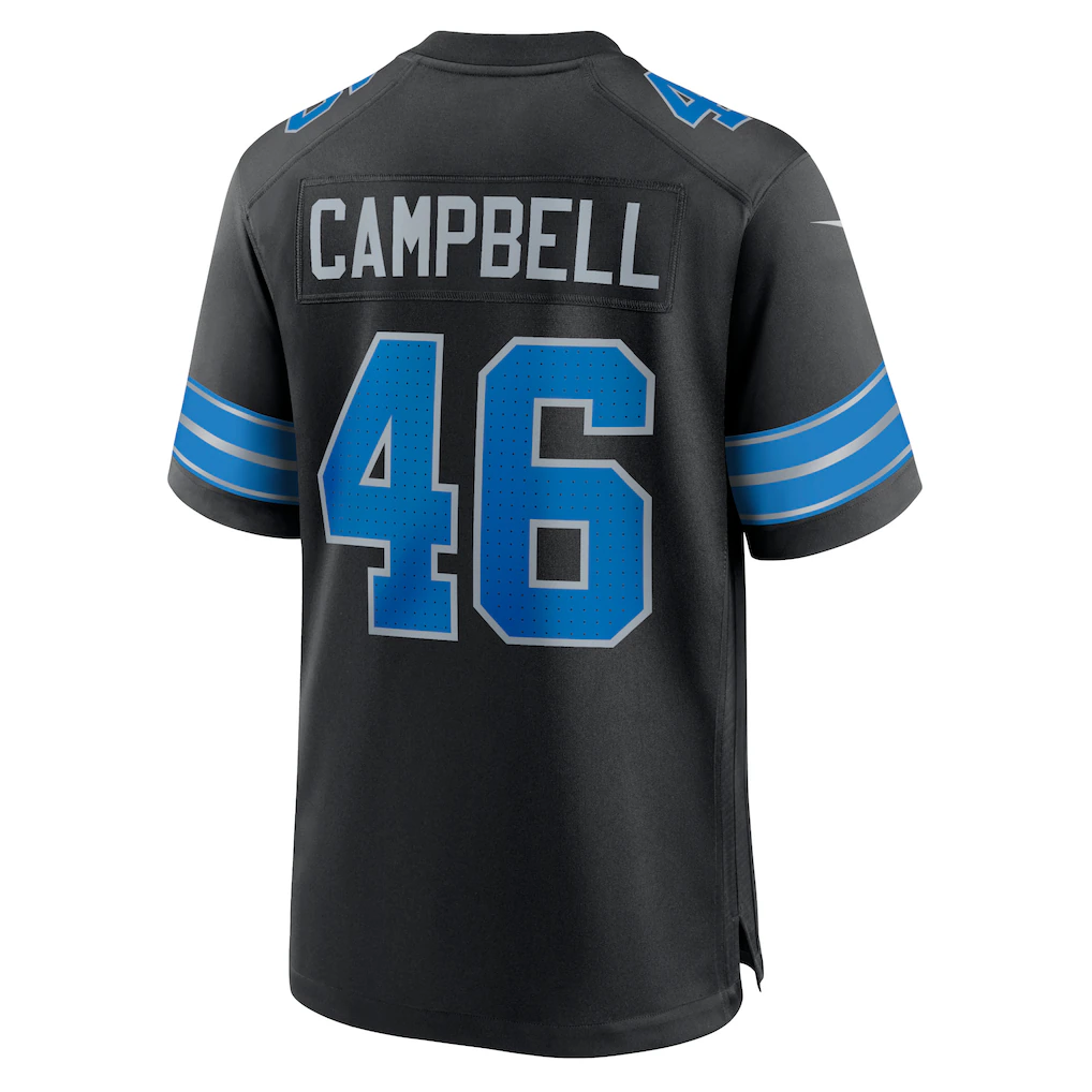 Cooneas D.Lions #46 Jack Campbell Black 2nd Alternate Game Stitched Jerseys
