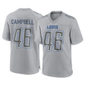 Cooneas D.Lions #46 Jack Campbell Player Gray Atmosphere Fashion Home Game Stitched Jerseys