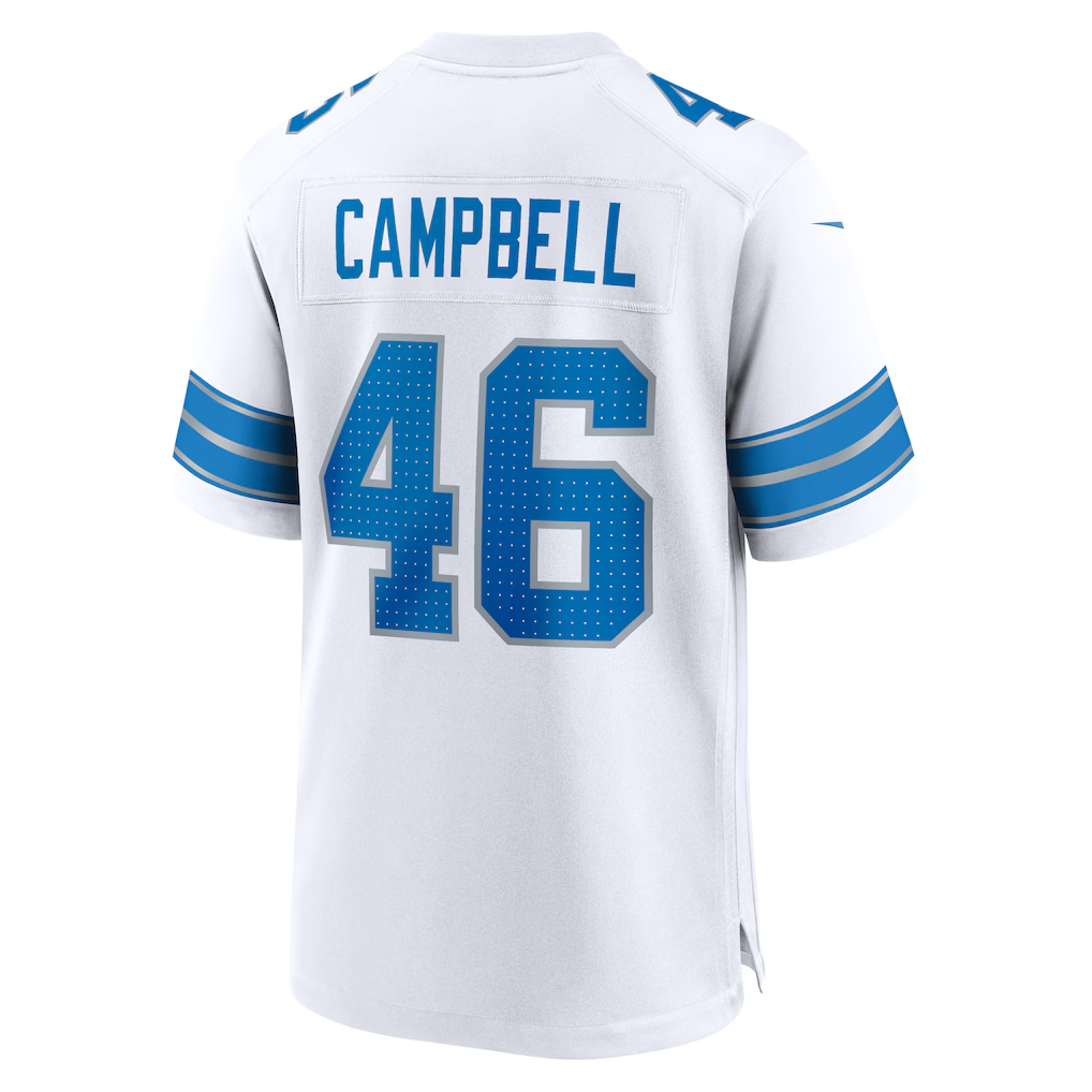 Cooneas D.Lions #46 Jack Campbell White White Game Stitched Jerseys