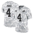 Cooneas D.Lions #4 D.J. Reed Player Arctic Camo Salute To Service Limited Stitched Jerseys