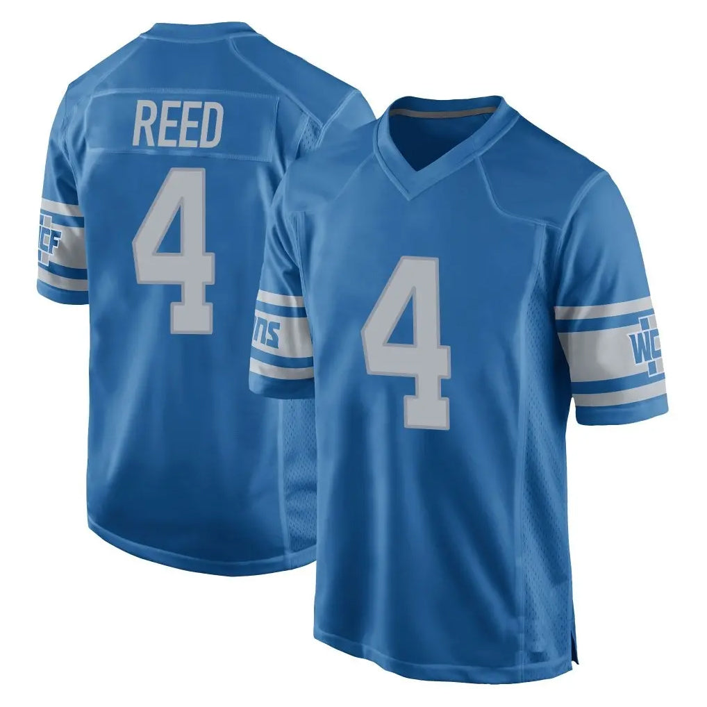 Cooneas D.Lions #4 D.J. Reed Player Blue Vapor Untouchable Throwback Game Stitched Jerseys