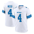 Cooneas D.Lions #4 D.J. Reed Player White Alternate Home Game Stitched Jerseys