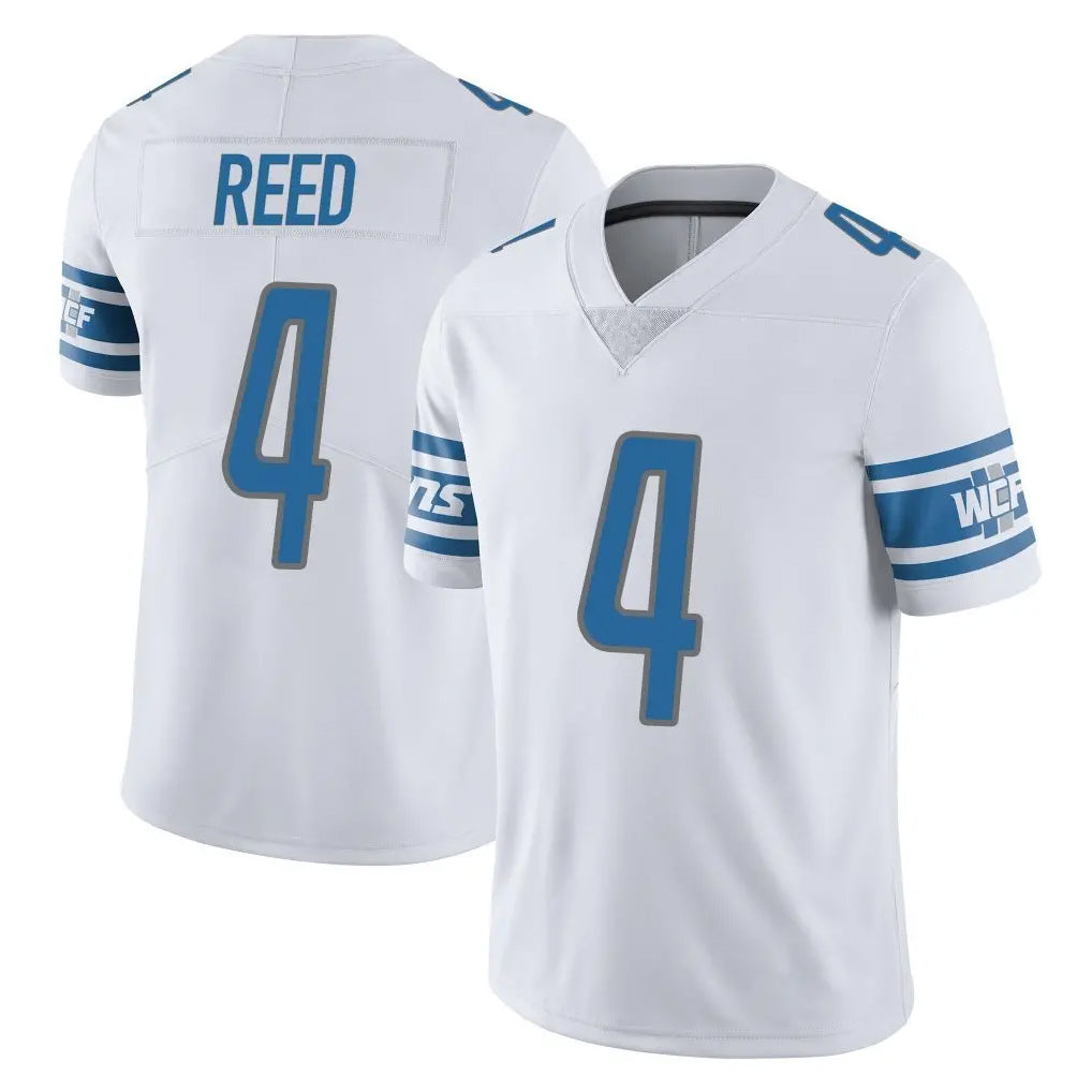 Cooneas D.Lions #4 D.J. Reed Player White Limited Vapor Untouchable Home Game Stitched Jerseys