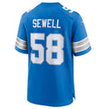 Cooneas D.Lions #58 Penei Sewell Blue Game Jersey American Stitched Jerseys