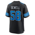 Cooneas D.Lions #58 Penei Sewell Player Black Home Game Stitched Jerseys