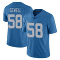 Cooneas D.Lions #58 Penei Sewell Player Blue Limited Throwback Vapor Untouchable Stitched Jerseys