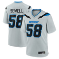 Cooneas D.Lions #58 Penei Sewell Silver 2026 Rivalries Collection Game Stitched Jerseys