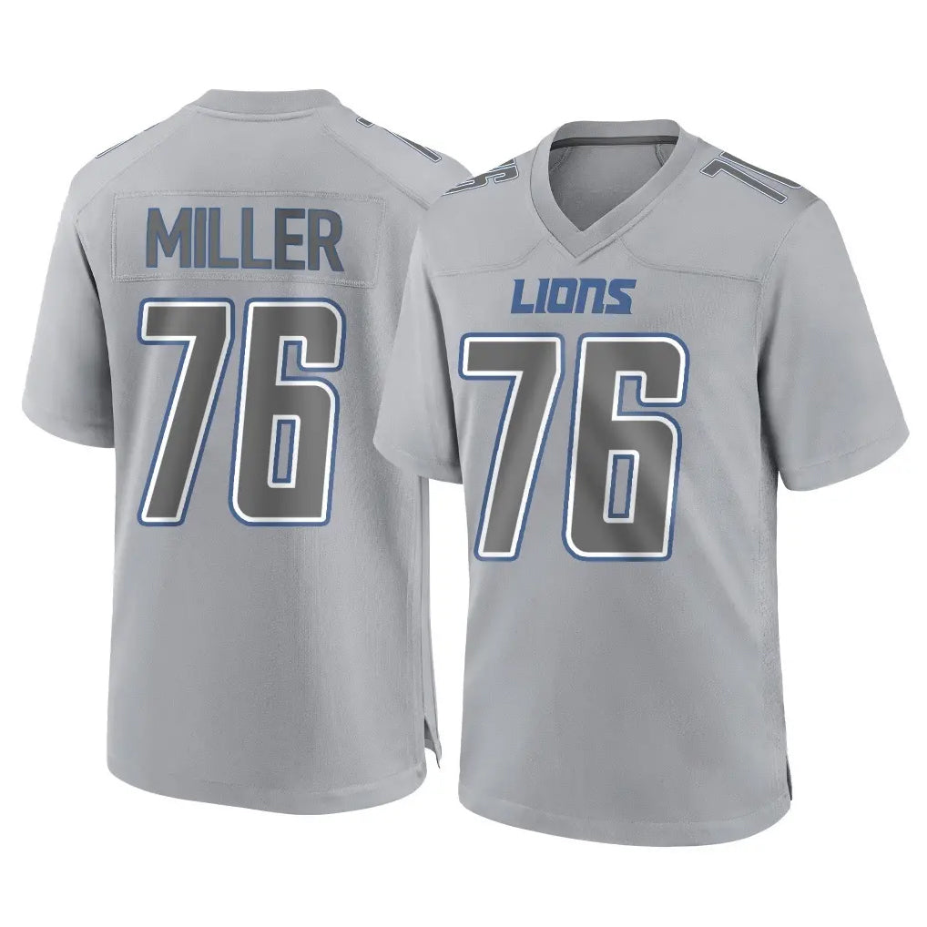 Cooneas D.Lions #76 Blake Miller Player Gray Atmosphere Fashion Home Game Stitched Jerseys